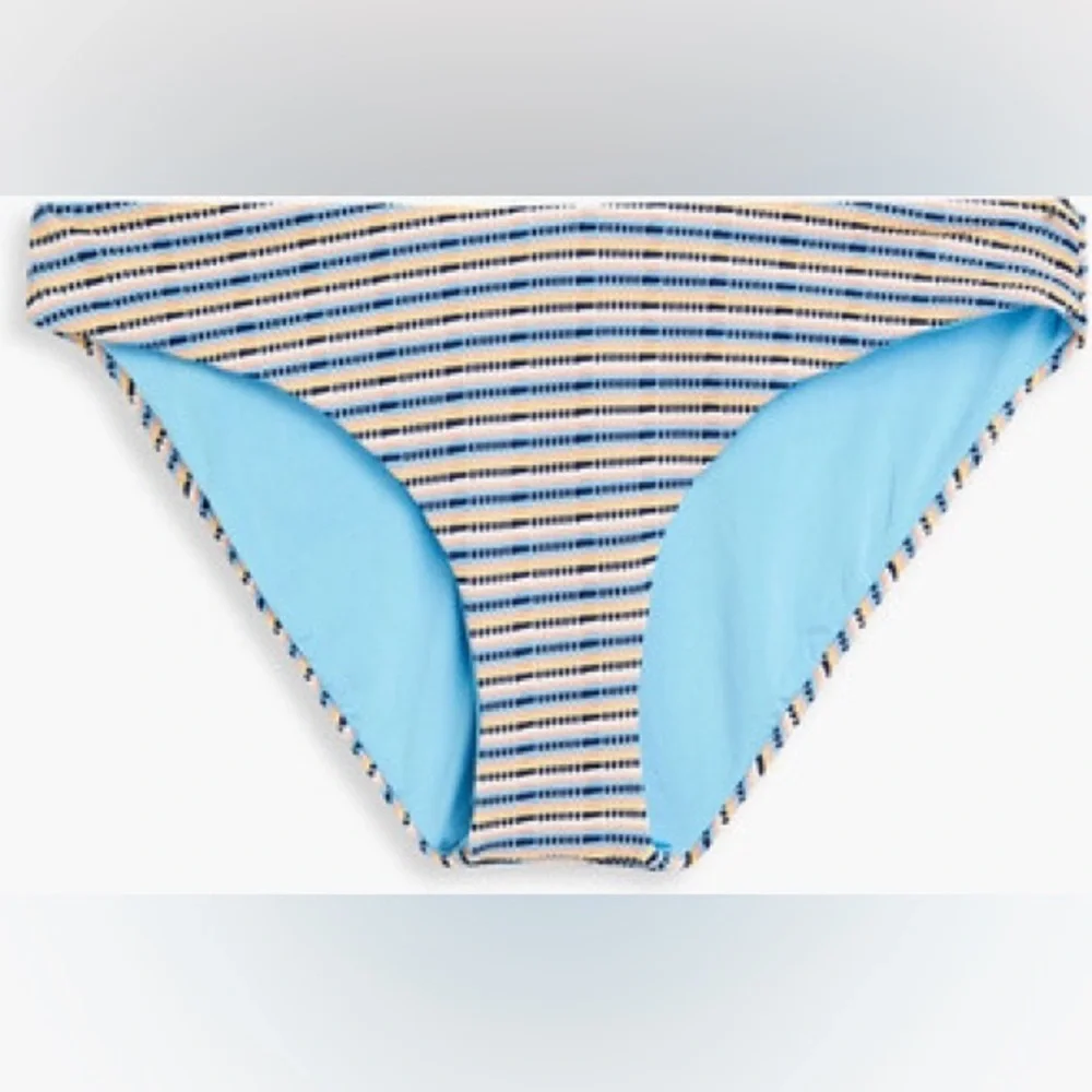 ONIA Lily striped mid-rise bikini briefs